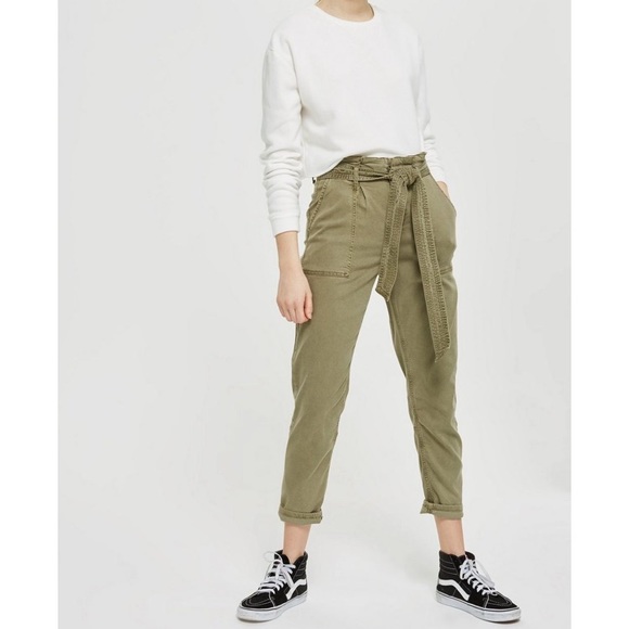 Topshop Pants - Topshop paper bag utility pants